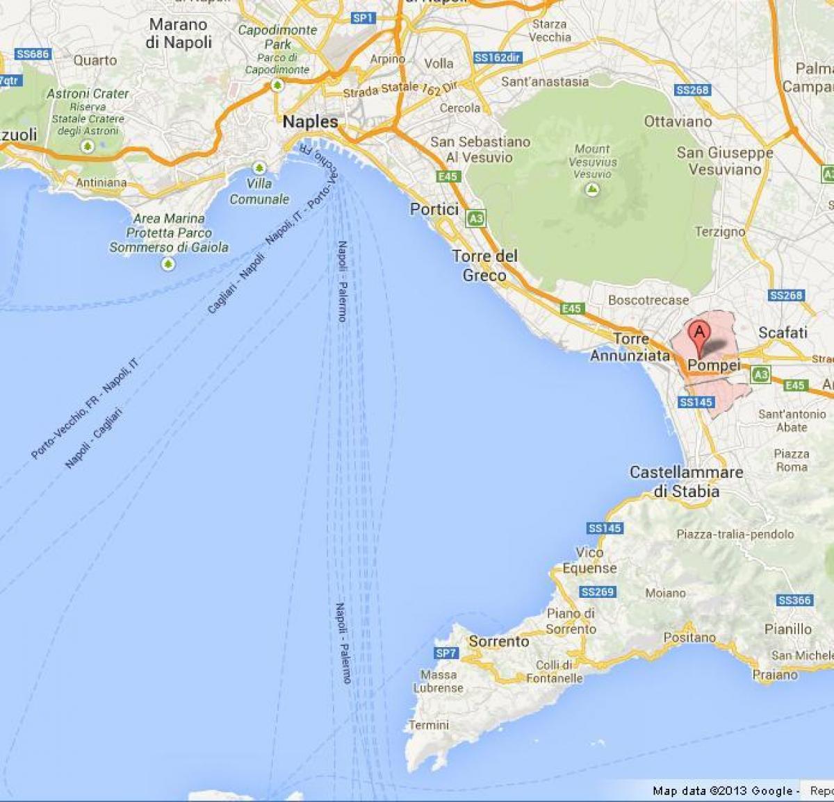 mapa ng bay ng naples italy