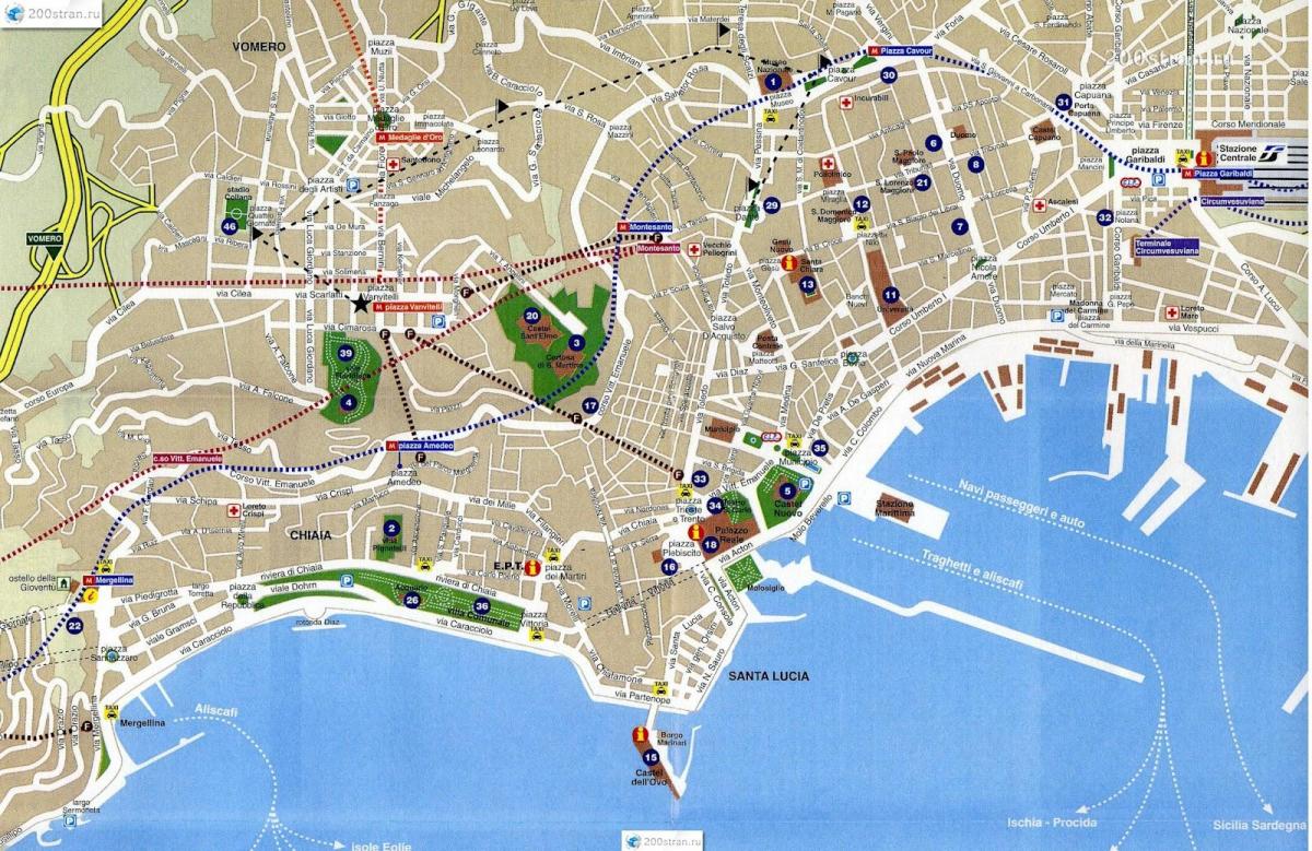 napoli mapa ng lungsod