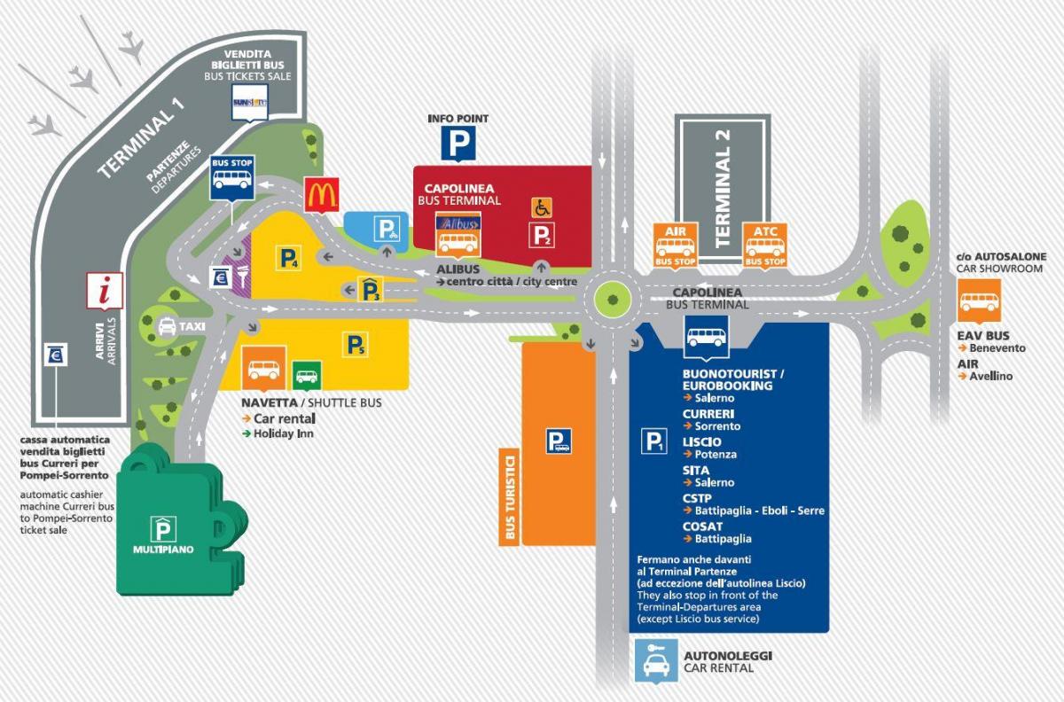 napoli airport mapa