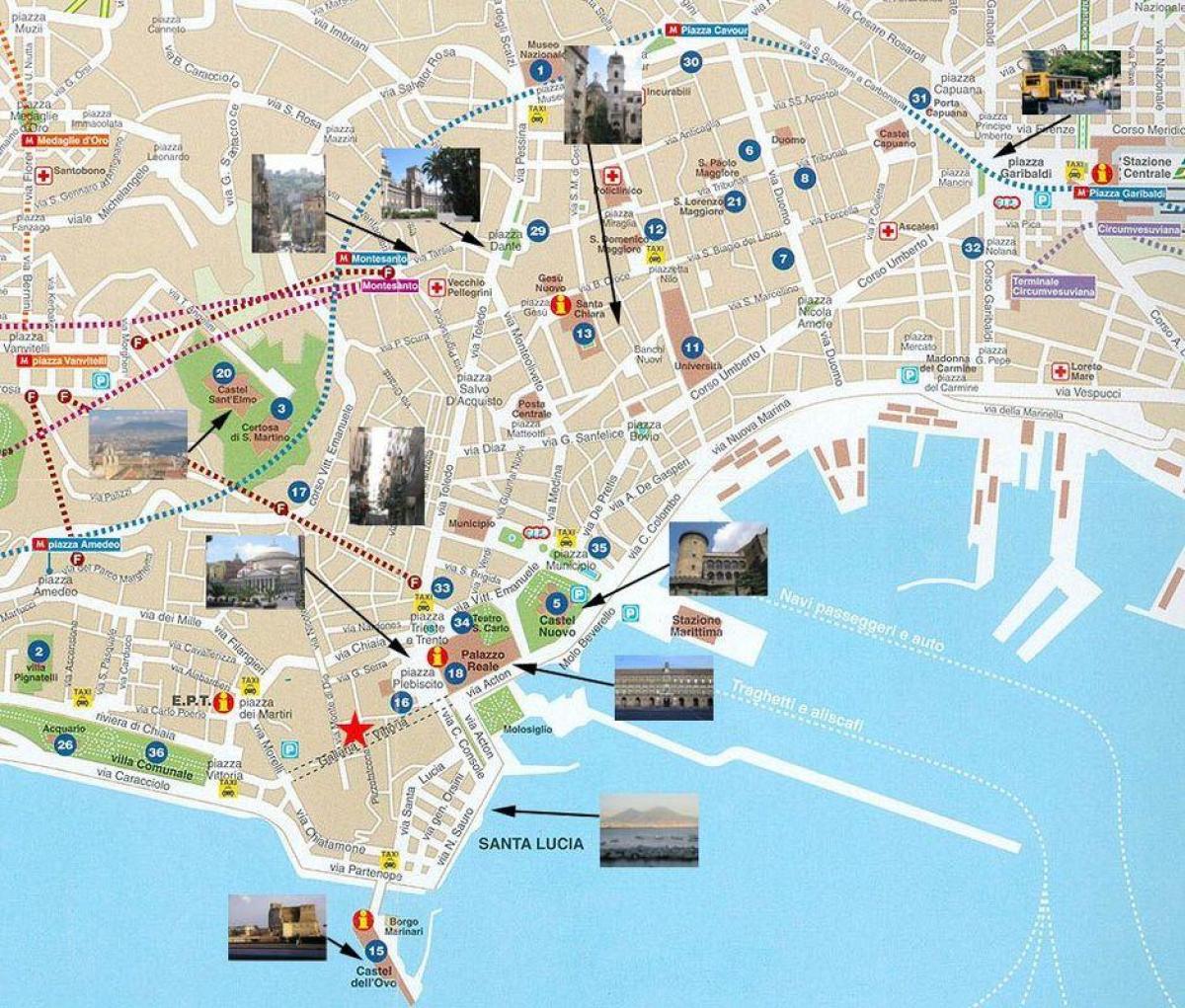 naples italy cruise port mapa