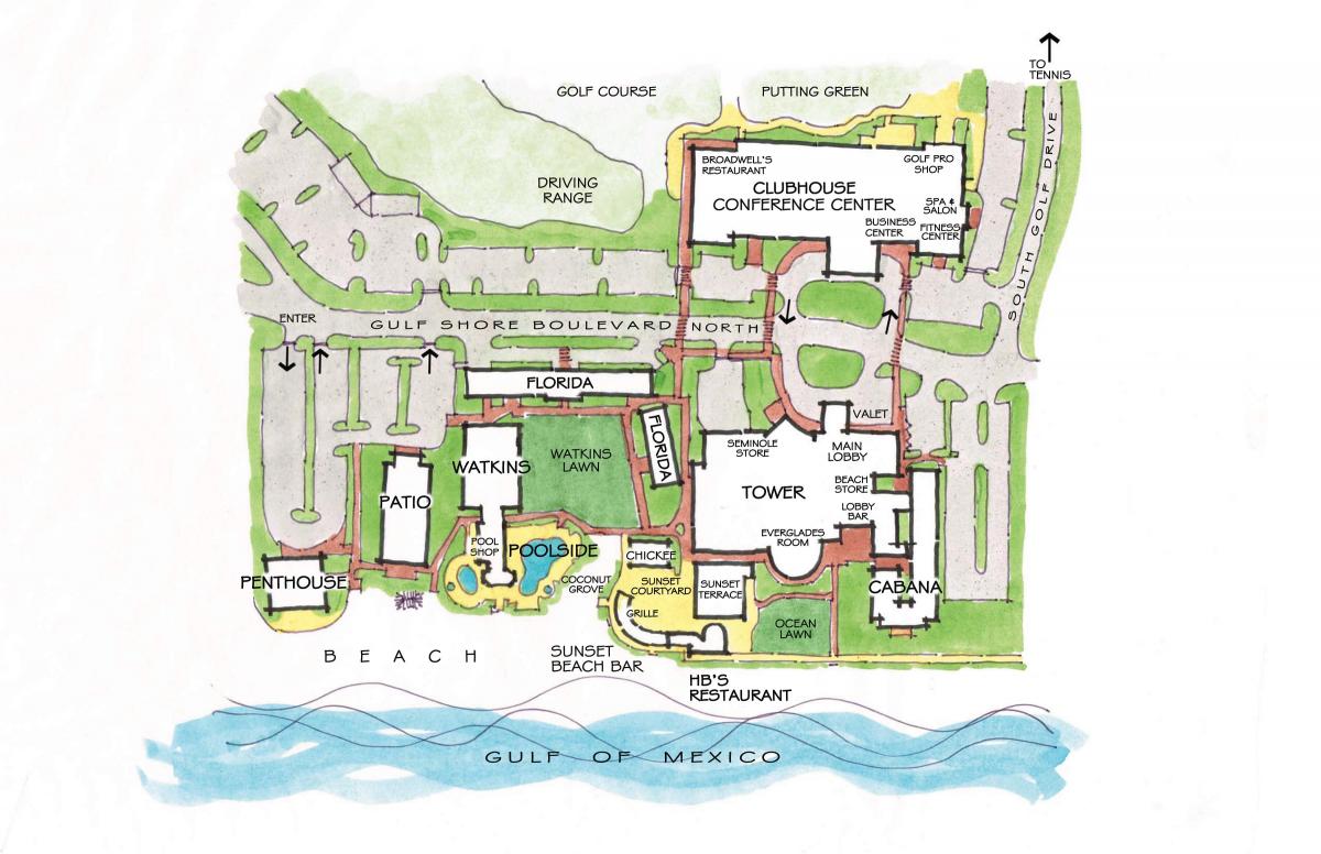 Mapa ng naples italy beach