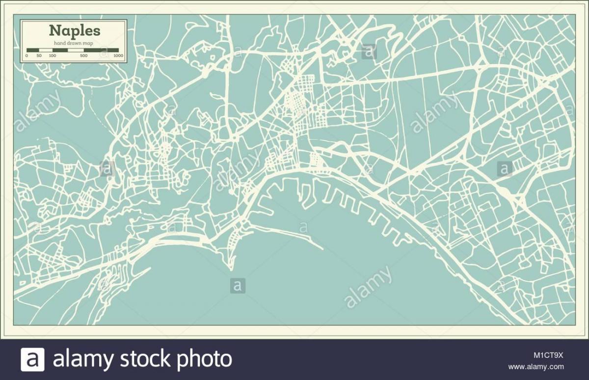 Mapa ng naples italy lungsod