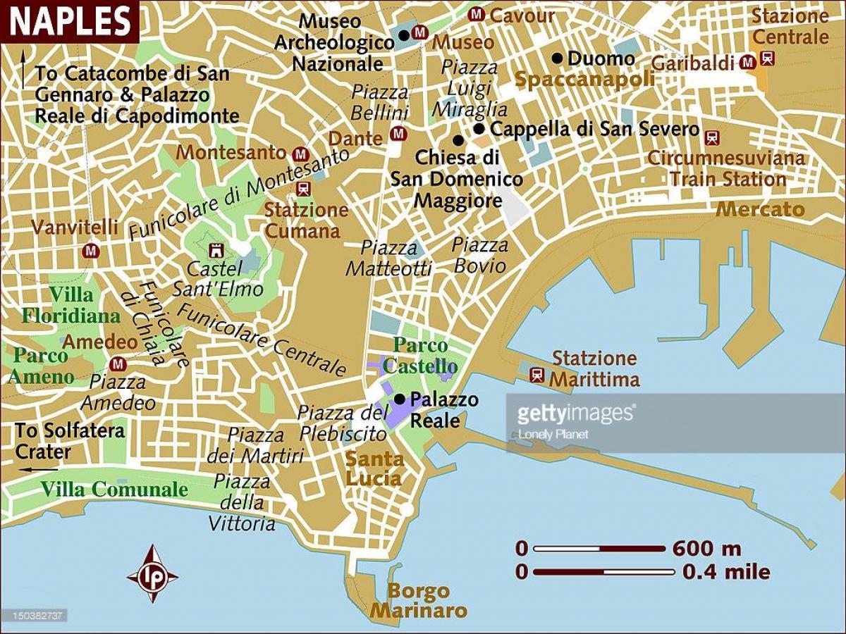 naples mapa ng lungsod