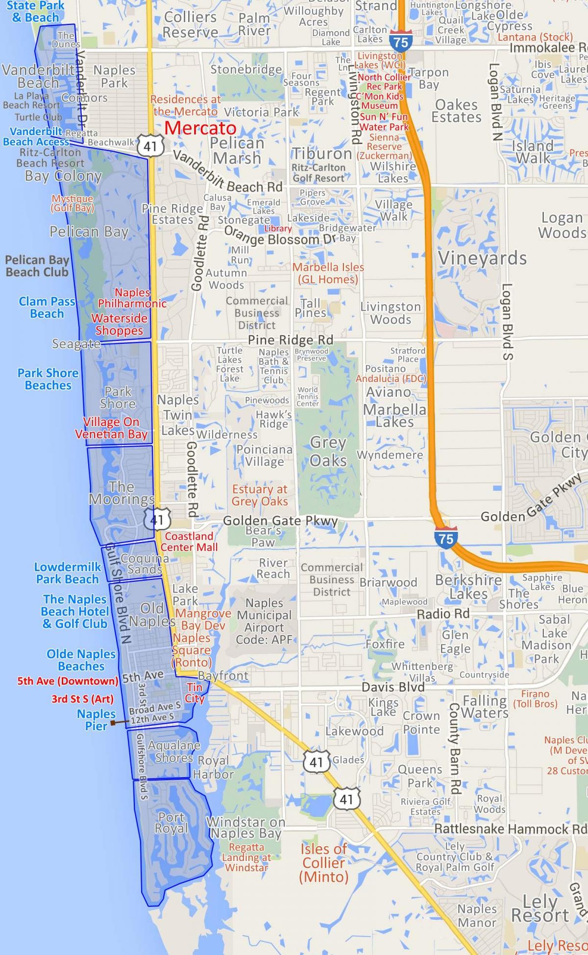 Mapa ng naples park