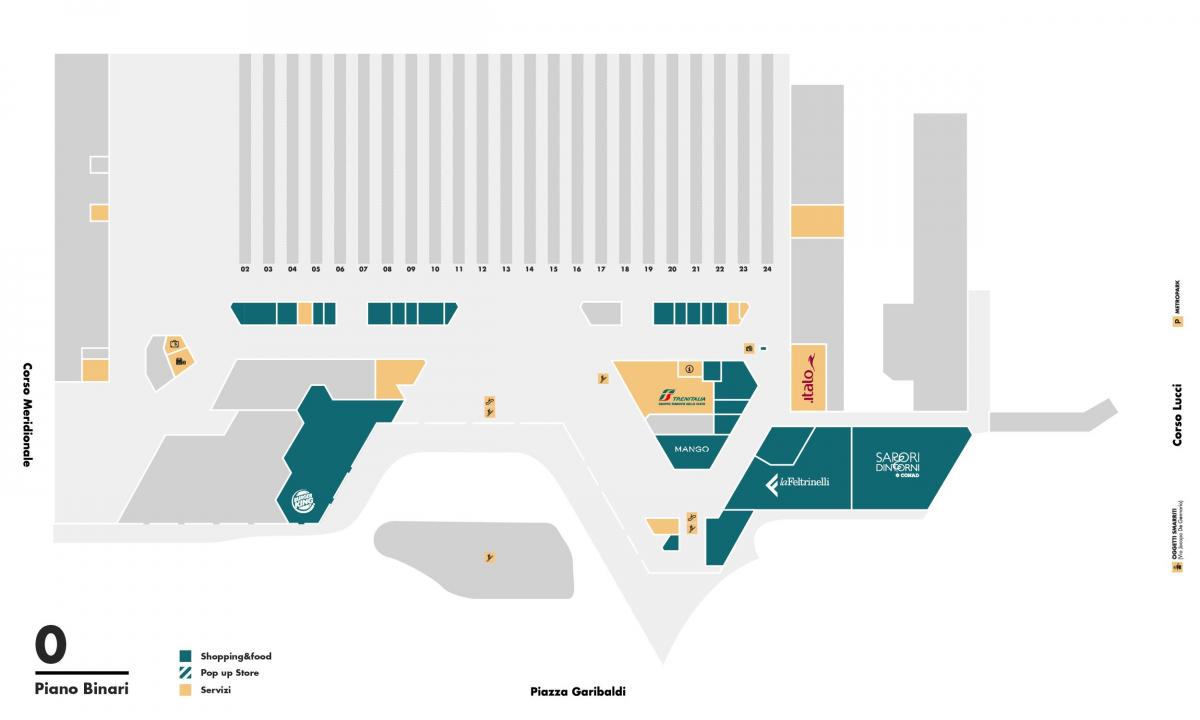 Mapa ng napoli centrale train station