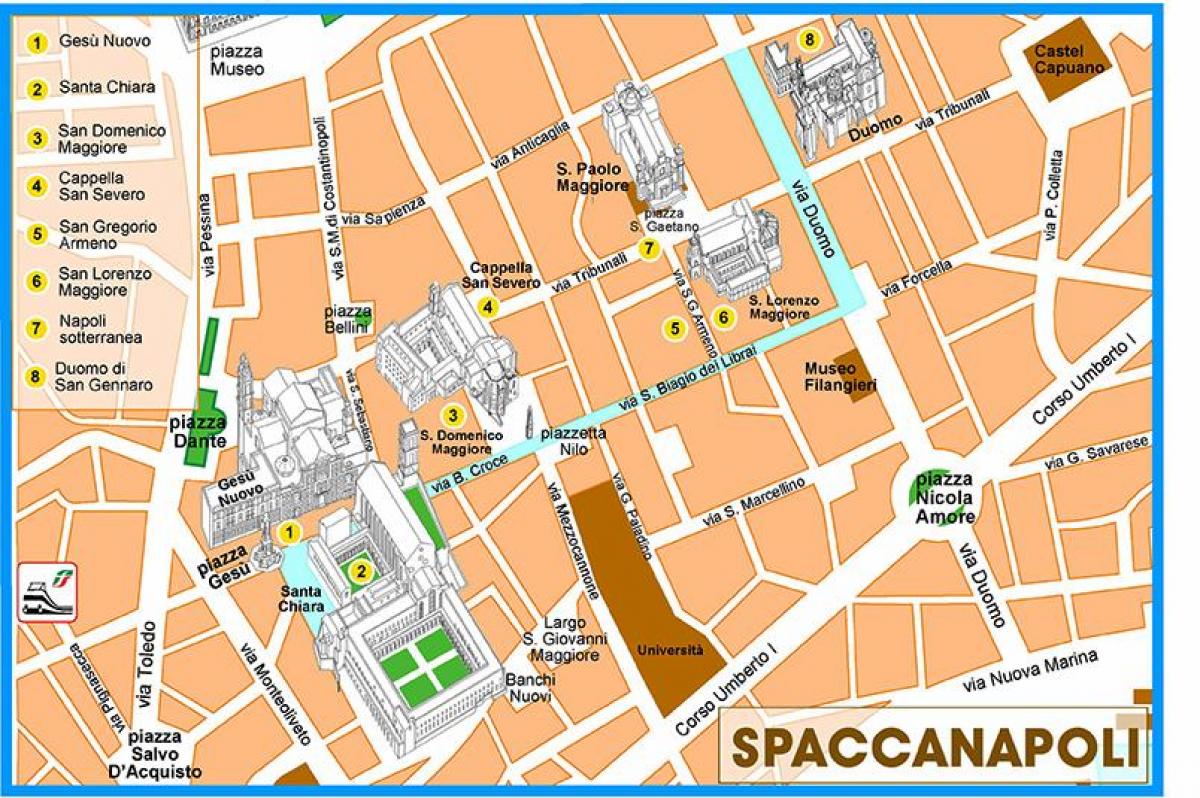 Mapa ng spaccanapoli naples