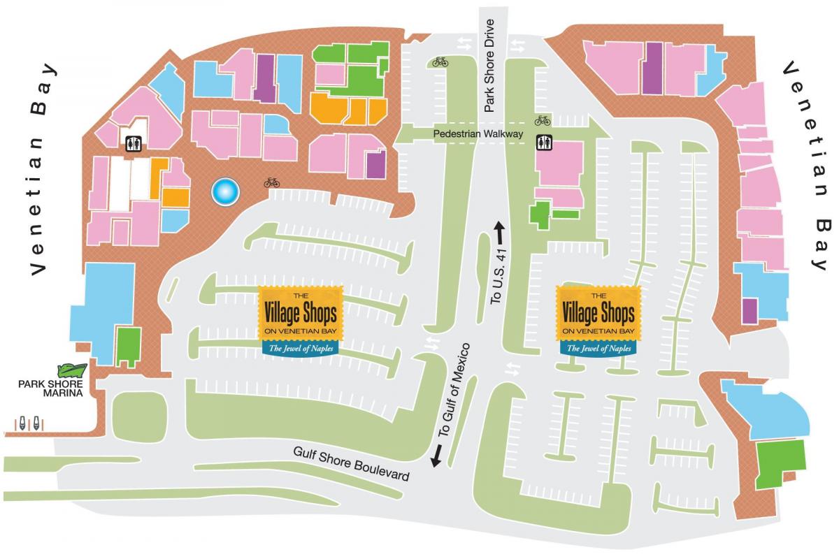 Mapa ng tabing tubig tindahan naples